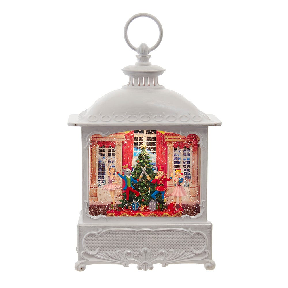 Kurt Adler 10.25-Inch Battery-Operated USB LED Lighted Nutcracker Suite Water Lantern JEL1072